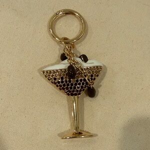 Martini Babble bar bag charm